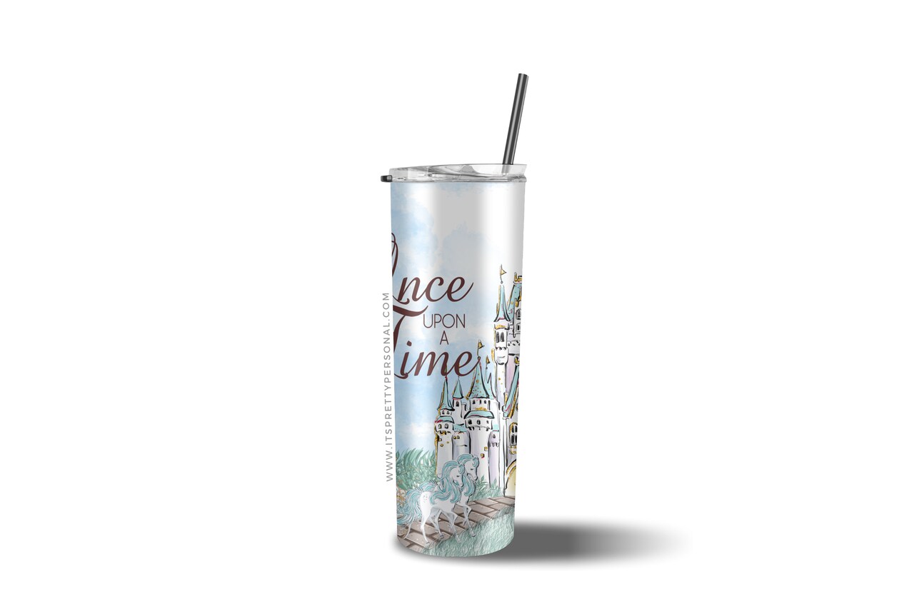 #611 CLEAR- 20oz Once Upon A Time- 9.4" x 8" Pattern Vinyl Wrap (IPP EXCLUSIVE!)
